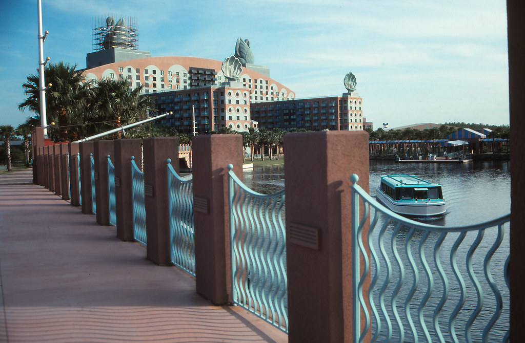 The Swan Resort along Bay Lake, Disney World, Florida, 1990s