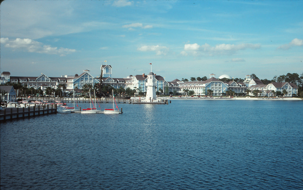 Disney Resorts along Bay Lake, Disney World, Florida, 1990s