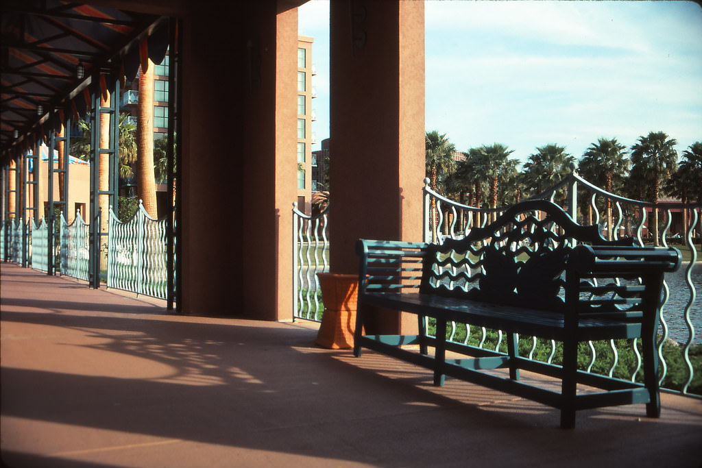 At The Swan Resort Hotel, Disney World, Florida, 1990s