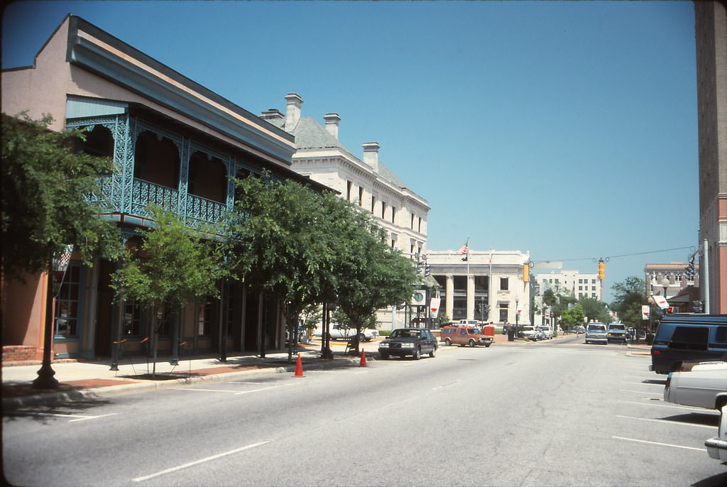Wrought Iron Balconies, Palafox Place, downtown Pensacola, Florida, 1992