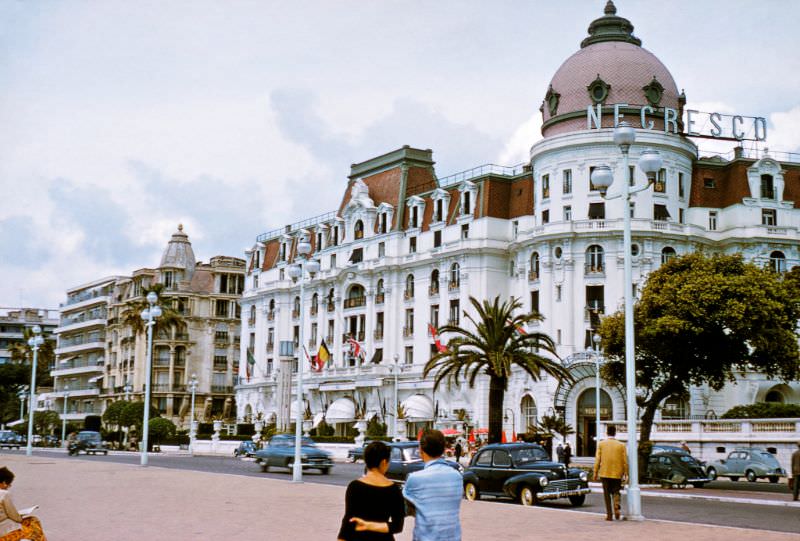 Promenade de Angais, and Le Negresco, Marseille, 1956