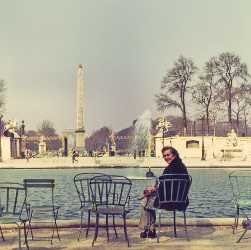 The Obelisk from the Tuileries Garden, Paris, 1950s
