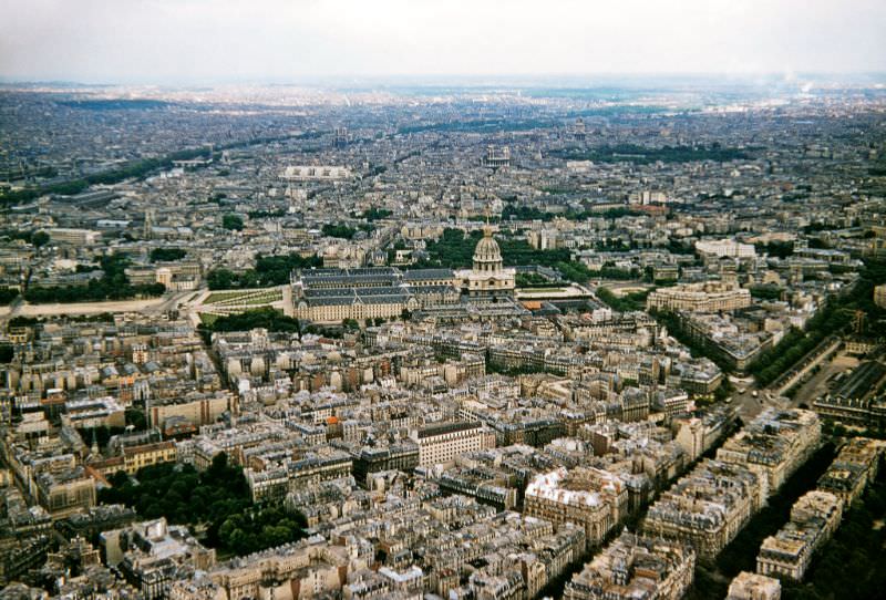 View from the Eiffel Tower, 1956