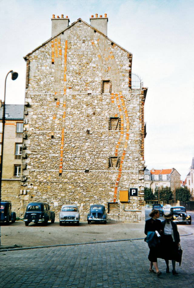 Chimney Flues, Rue Robert de Coucy, near the Reims Cathedral, Reims, 1956