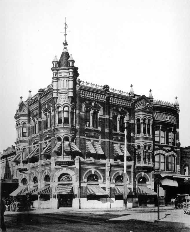 Fresno National Bank Building Picture, 1890
