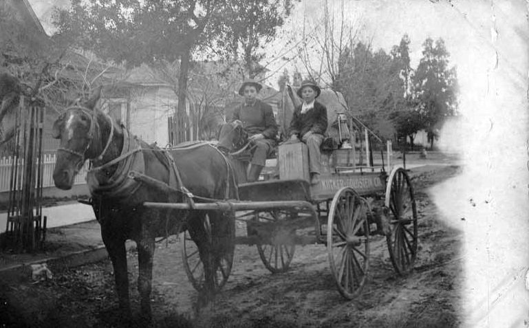 Kutner Goldstein delivery wagon Fresno California, 1890
