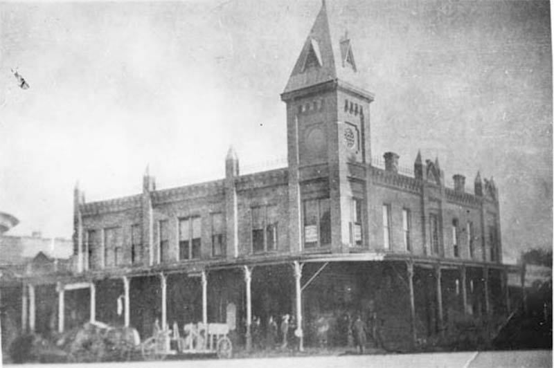 Hutchinson Post Office, now Land Co Block Fresno California, 1890