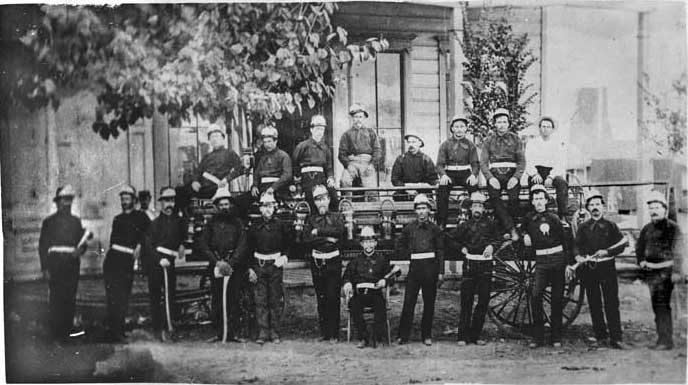 Fresno Fire Company, Fresno, California, 1890