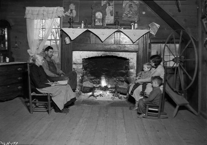 Interior of the home of Mrs. Jacob Stooksbury.