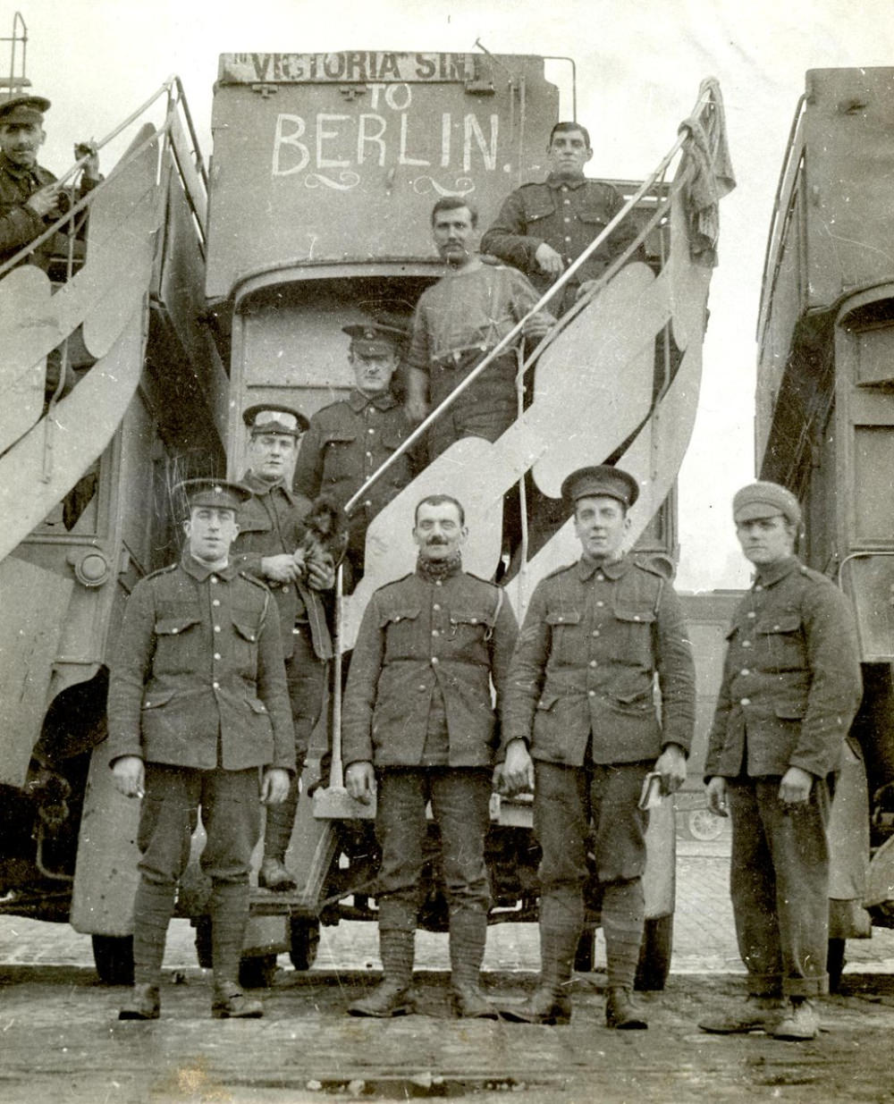 London Buses that Were Used to Transport British Soldiers to the Western Front During WWI