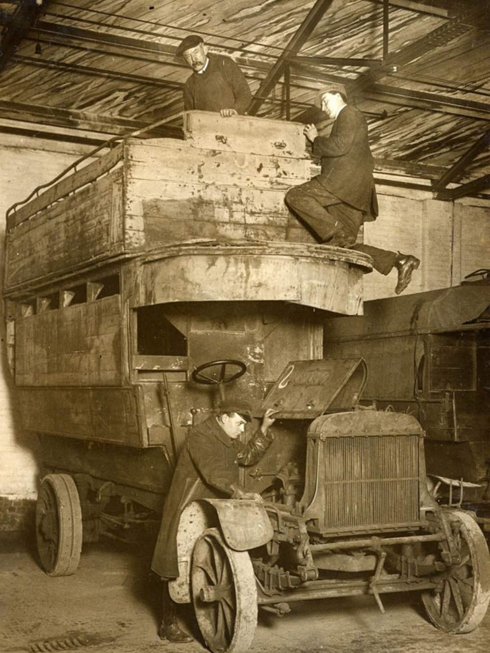 London Buses that Were Used to Transport British Soldiers to the Western Front During WWI