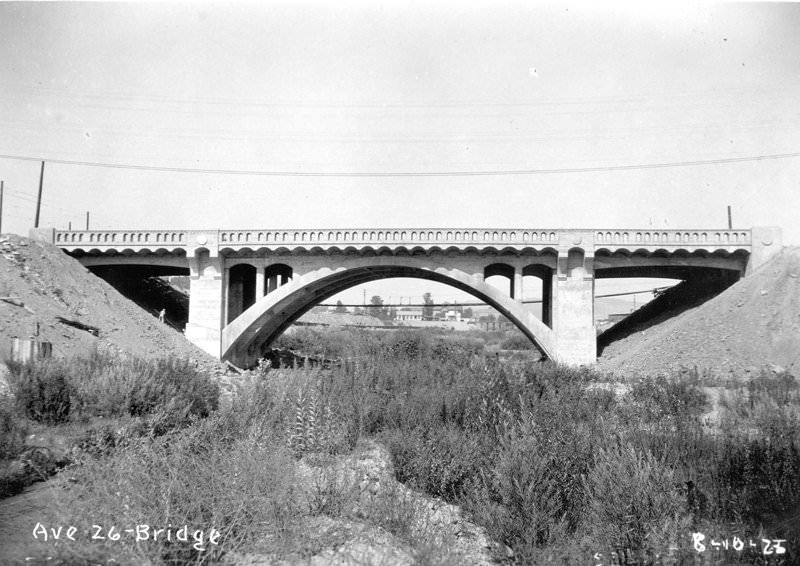 Avenue 26 Bridge, complete, 1925