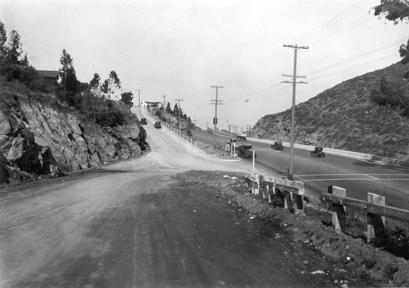 Mulholland Highway and Cahuenga Boulevard, 1926