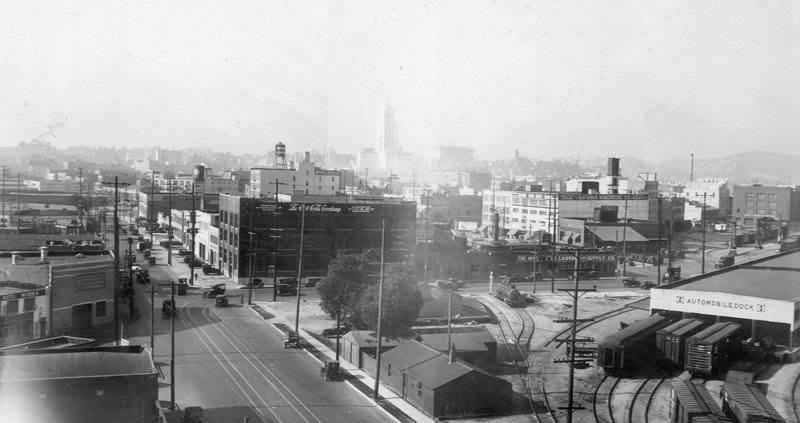 Fourth Street and Mateo Street, 1929