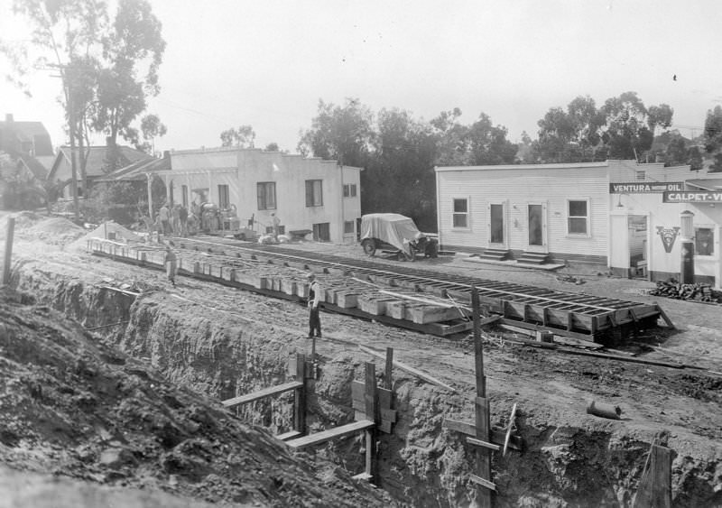 Pico Street Bridge, 1927