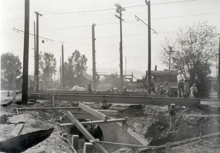 Verdugo Road Removal of Old Culvert, 1927