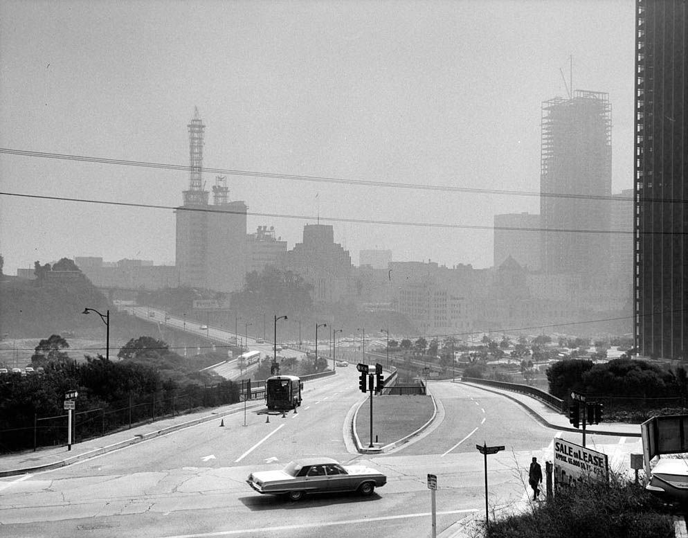 Smoggy Day Near Downtown Los Angeles, 1965