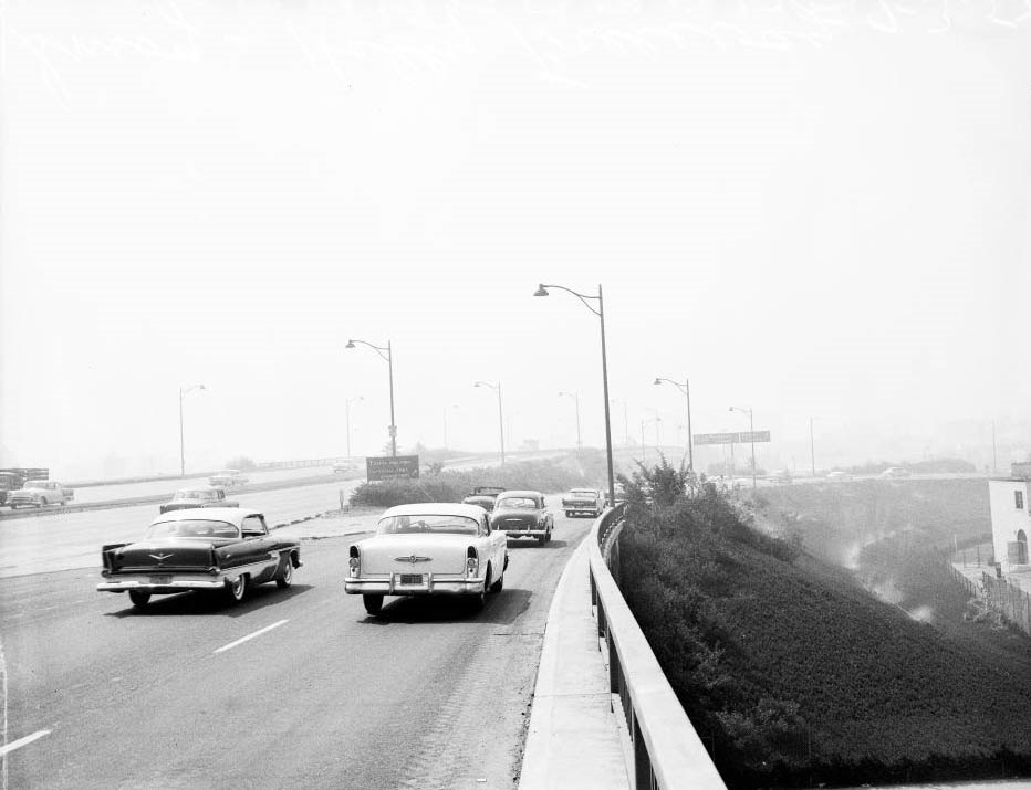 Smog on Hollywood Freeway, 1956
