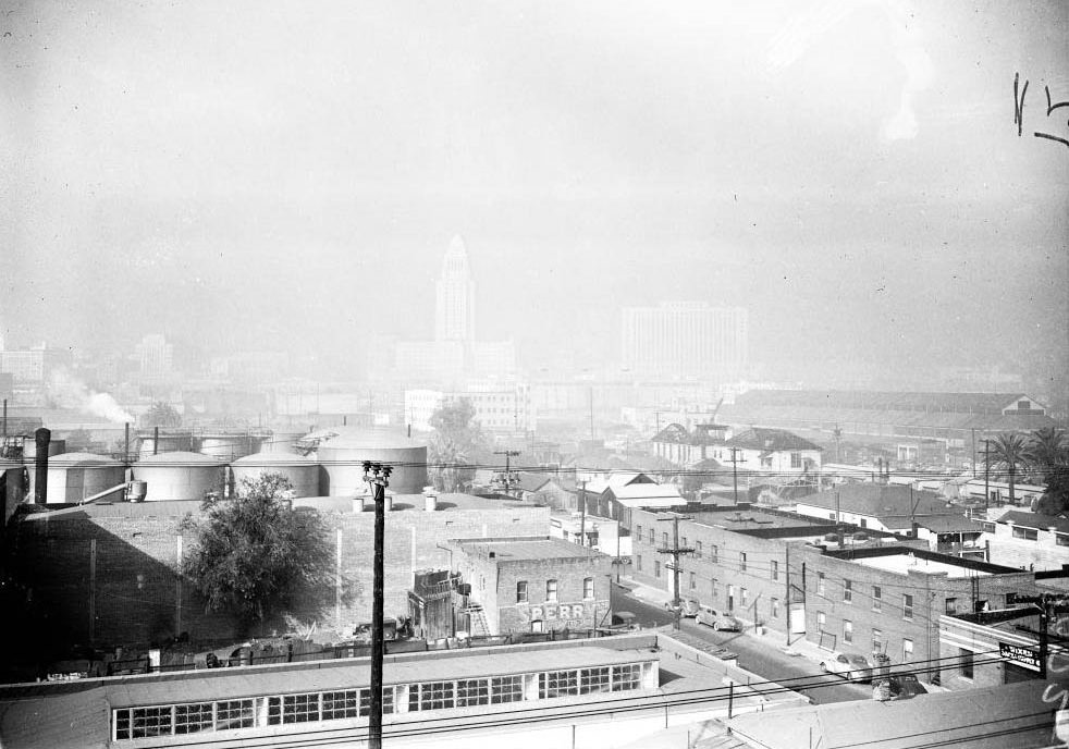Los Angeles in vicinity of General Hospital, 1948