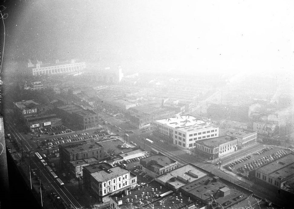 View from Fort Moore Hill, 1949