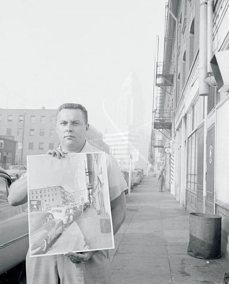 Smog Upsetting Resident, 1950