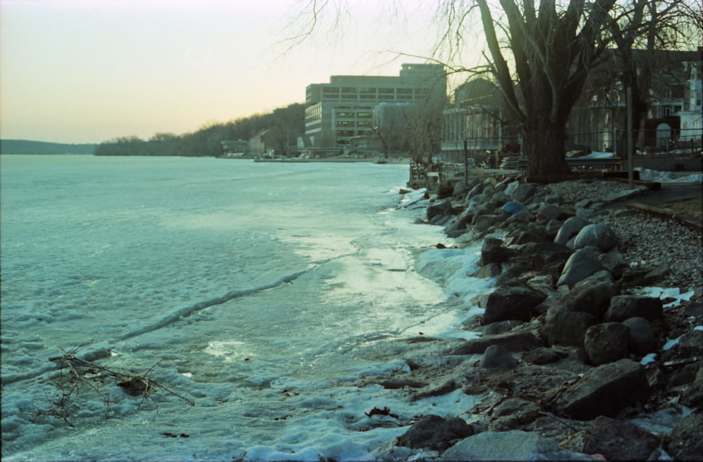 Lake Mendota Shoreline, Madison, WI, March 1985