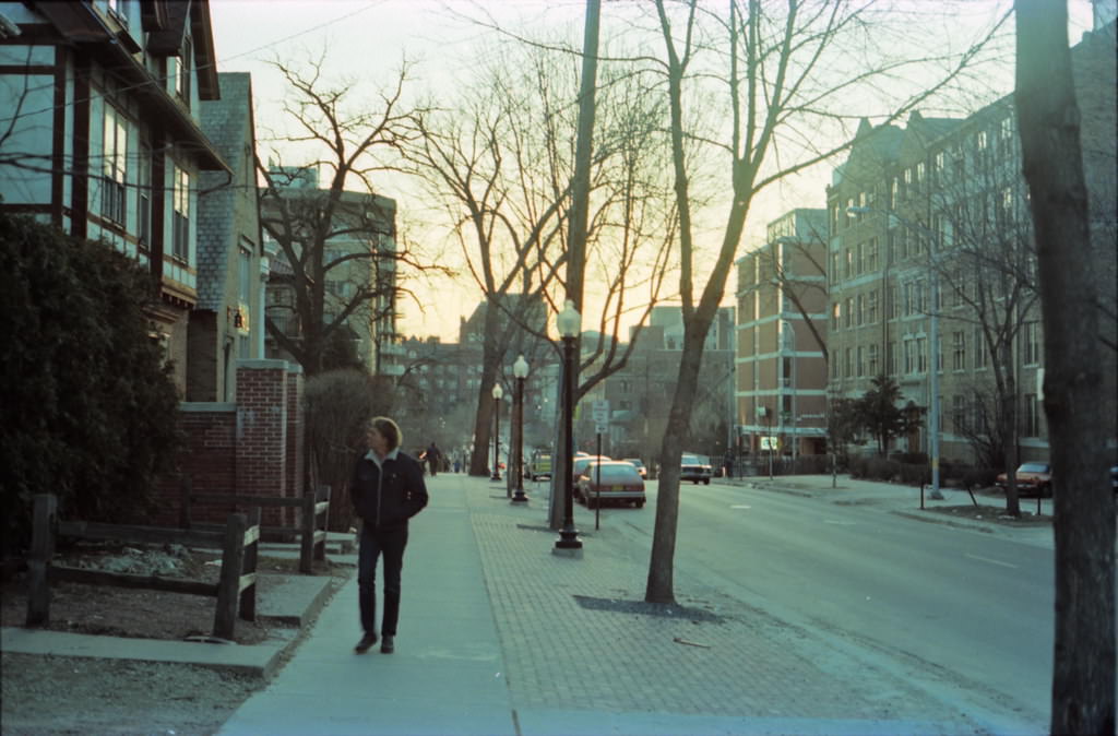 Langdon Street near the UW, Madison, Wisconsin, March 1985