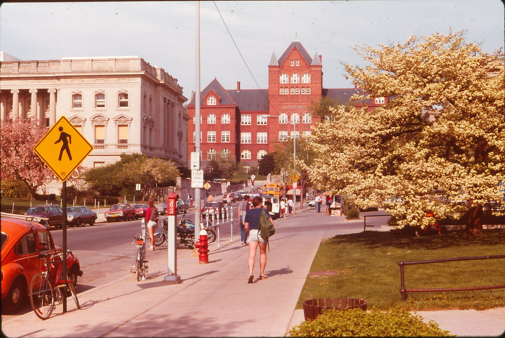 Near Library Plaza, UW Madison