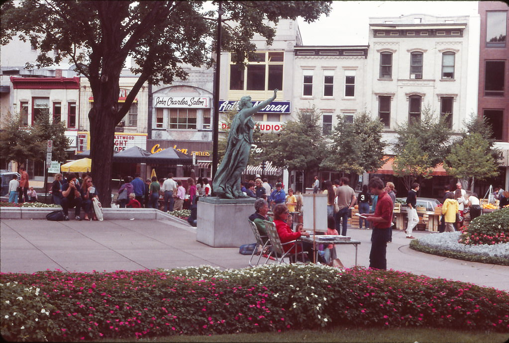 Along Madison's Capitol Square, Fall 1984