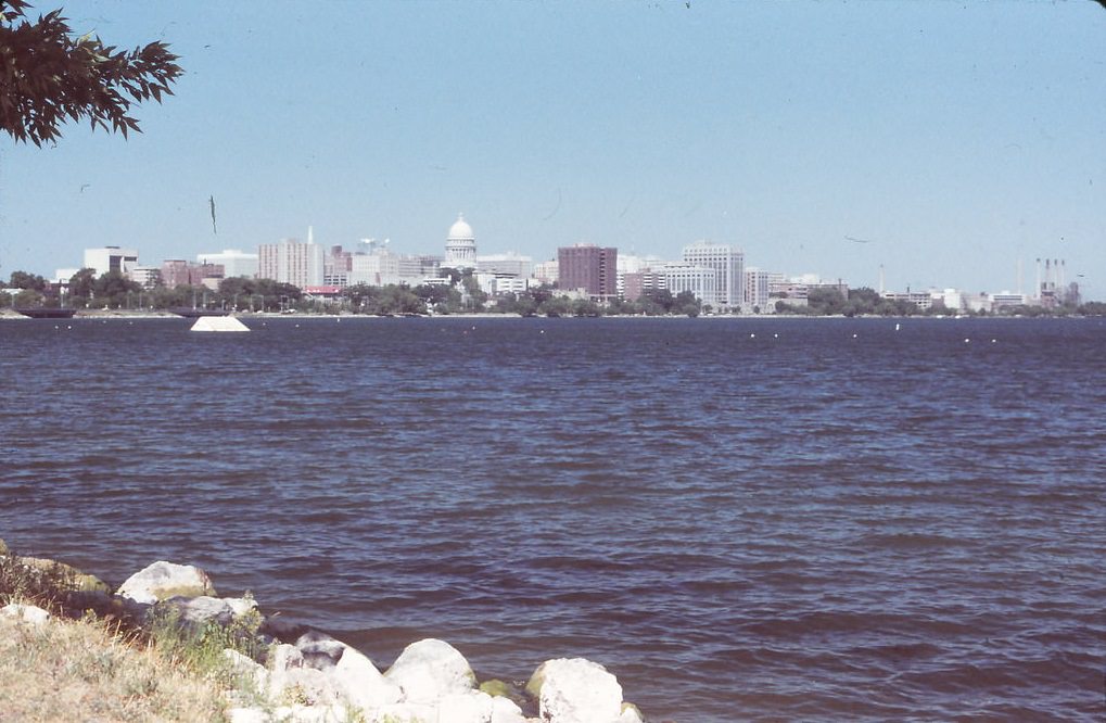 Madison Skyline from Lake Monona Fall 1984