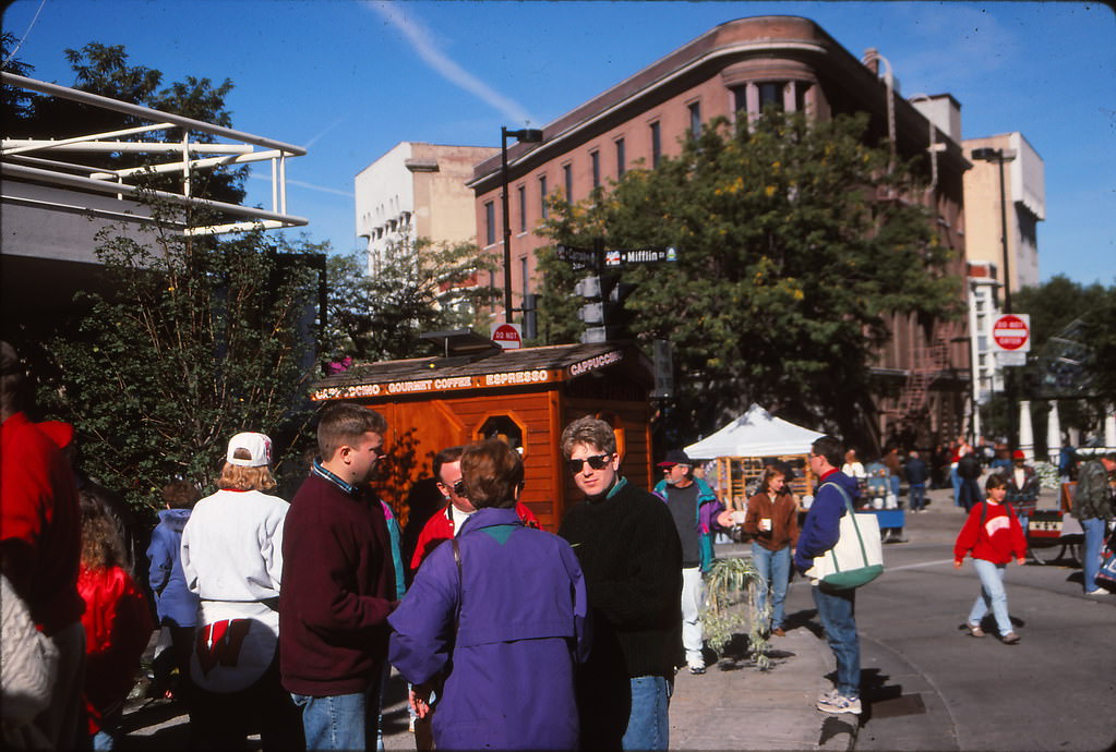 Farmer's Market on Capitol Square, Madison, September 1995