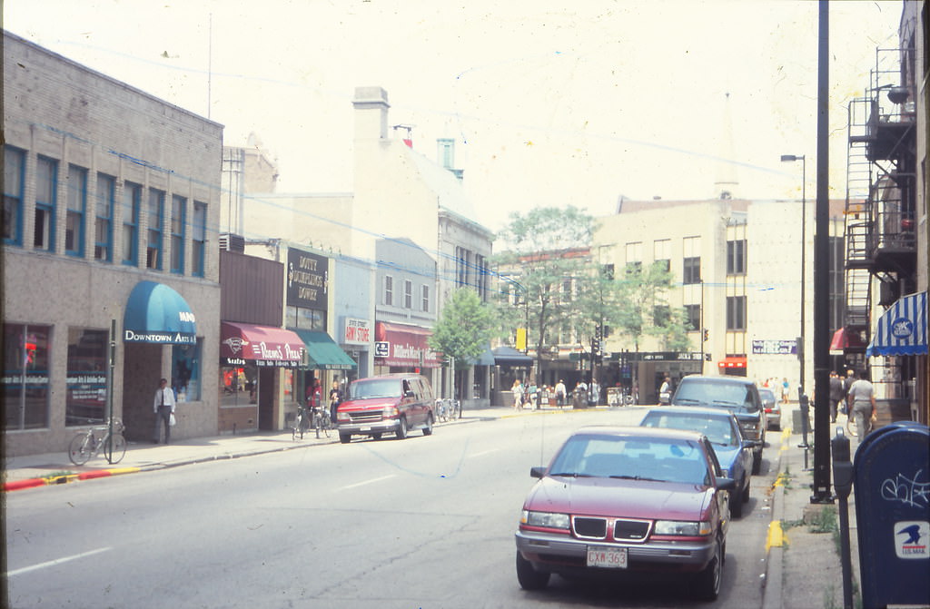 Fairchild Street, looking towards State Street, Madison, June 1995