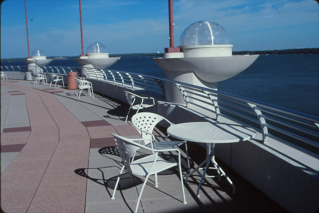 Overlooking Lake Monona from Monona Terrace, Madison, Sept 1999