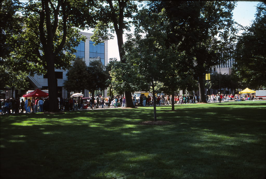 Farmer's Market, Capitol Square, Madison, September 1995