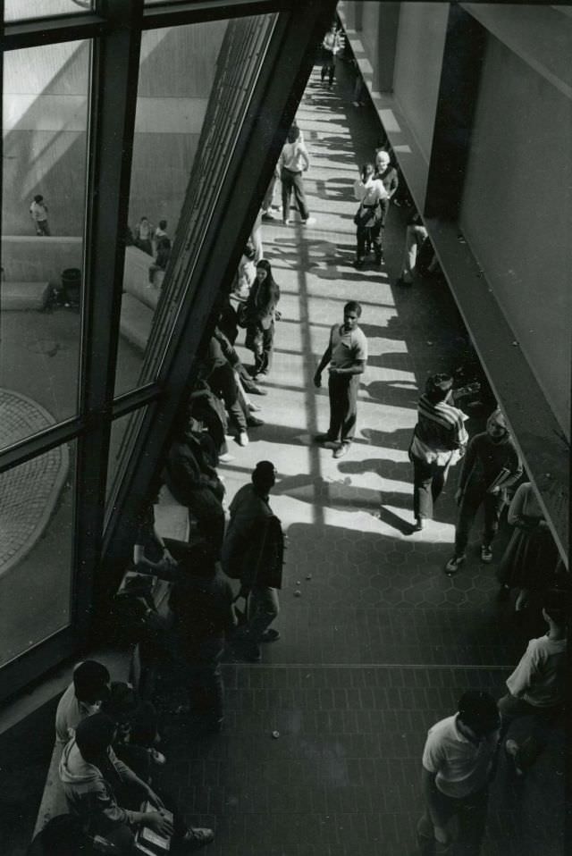 High school hallway