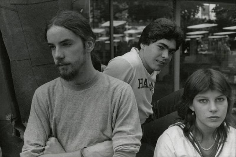 Portrait of three students