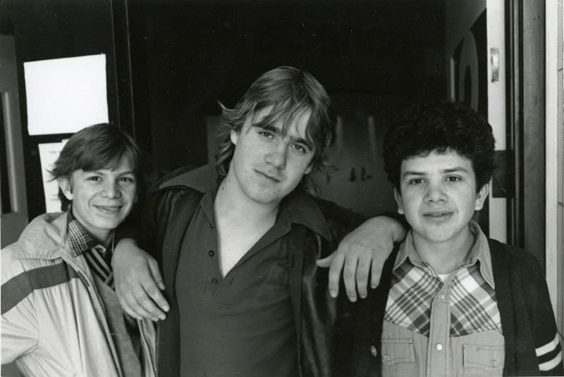 Portrait of three teenagers