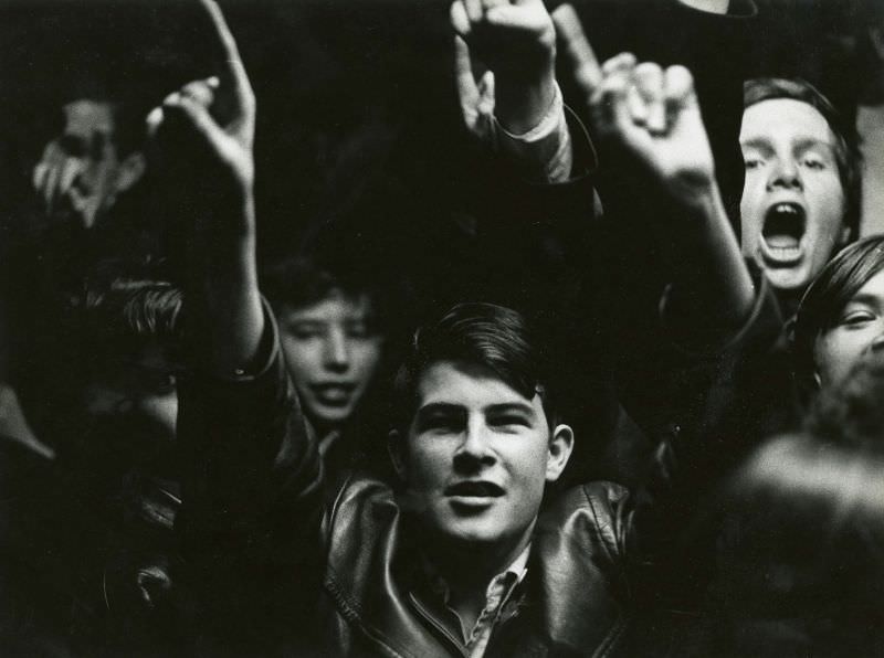 Students cheering