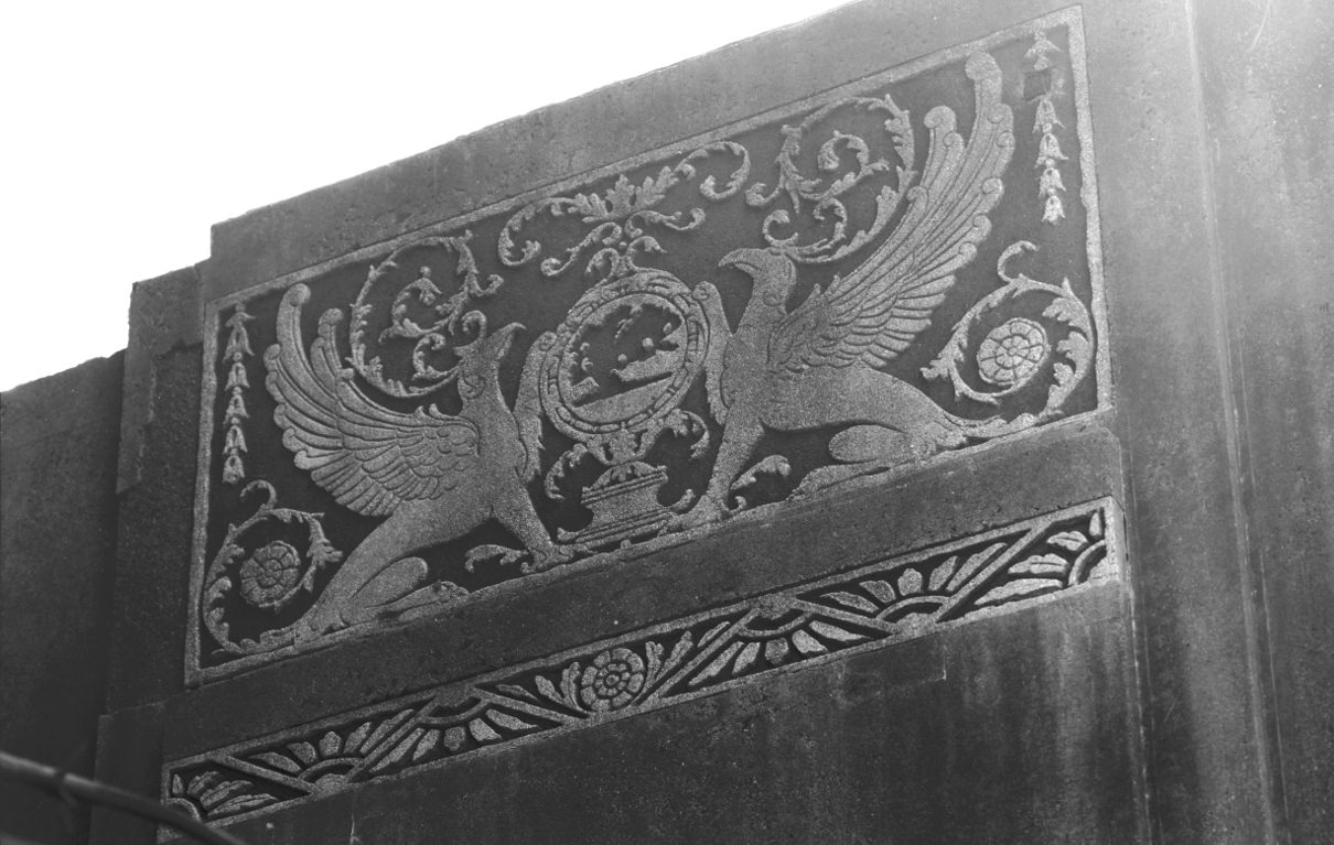 Griffin Relief Sculpture