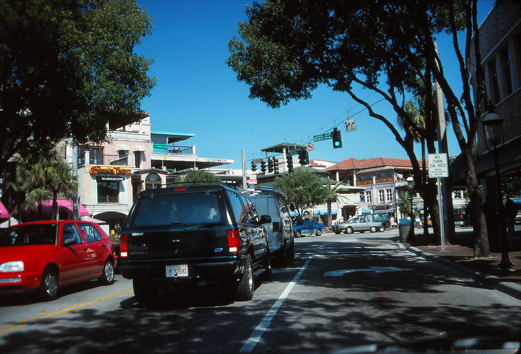 Coconut Grove, Miami, 1990s