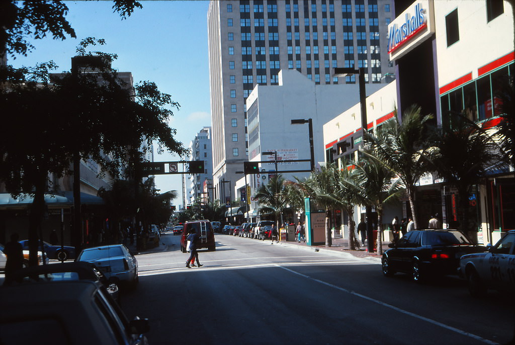 Flagler Street, downtown Miami, 1990s