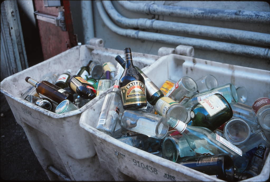Empty Bottles in the Alley, Miami Beach, 1990s