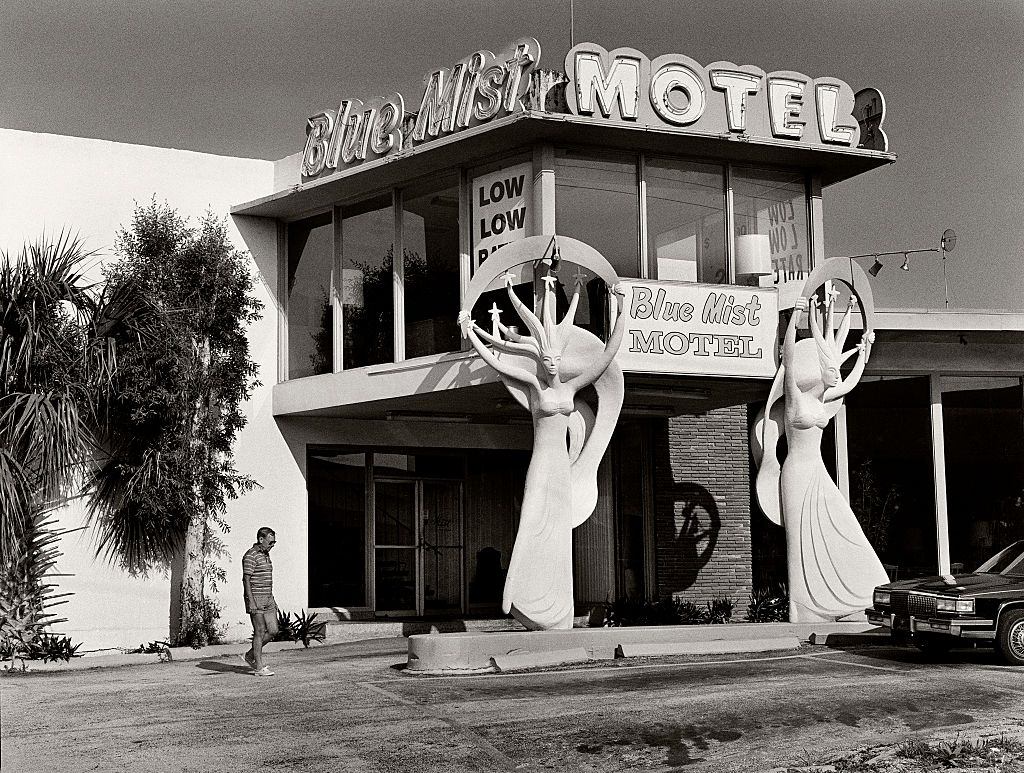 The Blue Mist Motel in North Miami Beach on Collins Avenue, the strip leading down to the more fashionable South Beach.