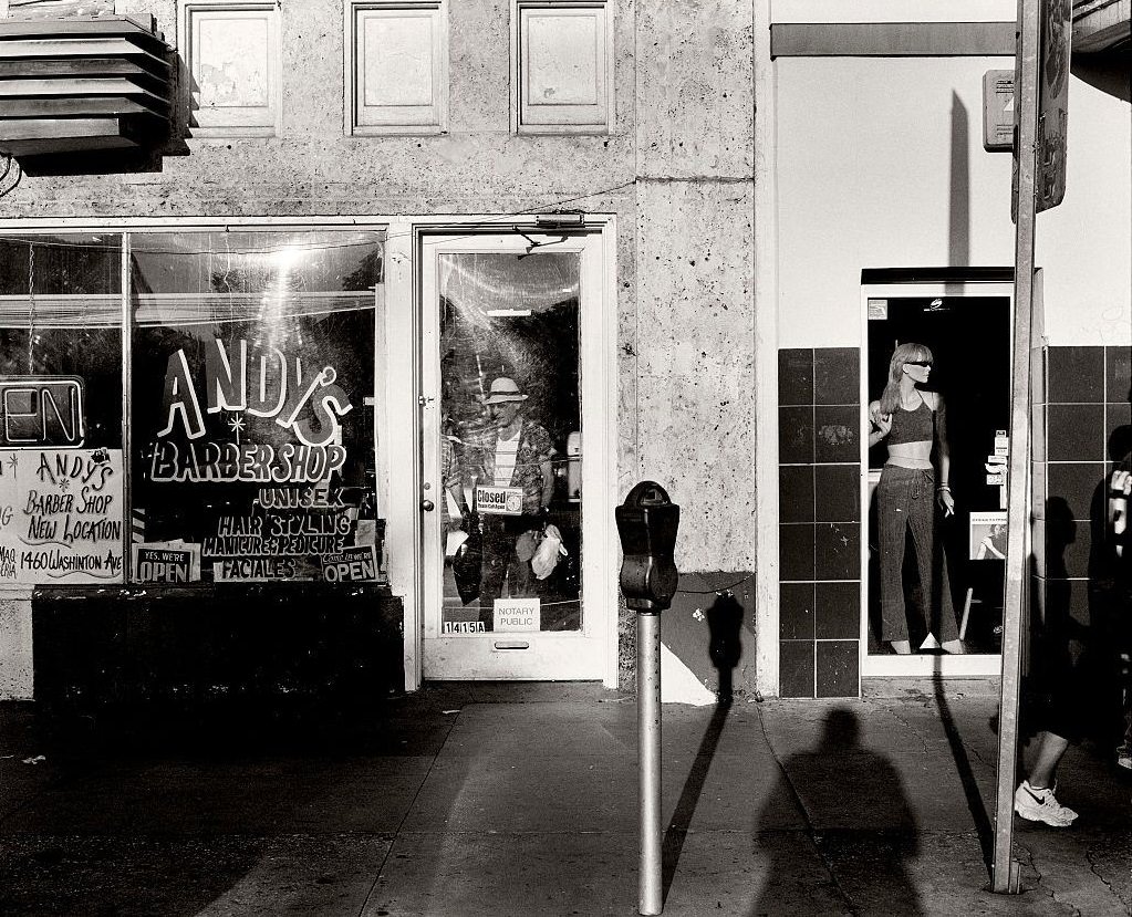 Andy's barbers shop, Washington Avenue, Miami beach, Florida.