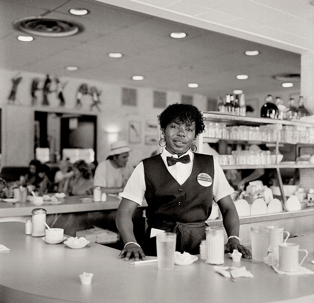Counter waitress at the Miami Beach Rascal House.