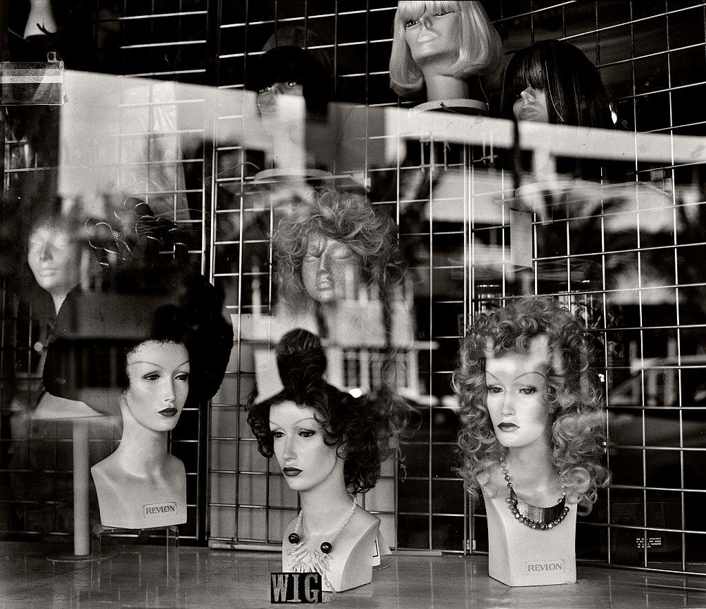 Wig shop Washington Avenue, Miami Beach, Florida.