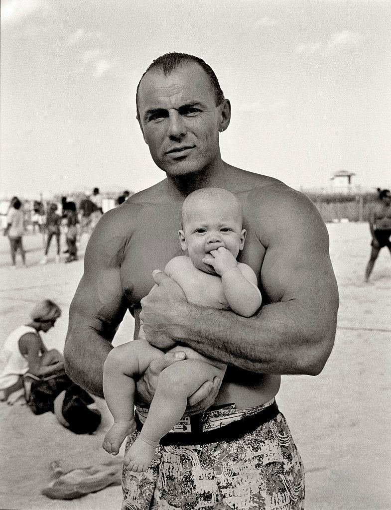 Father and son, Miami Beach, Florida.