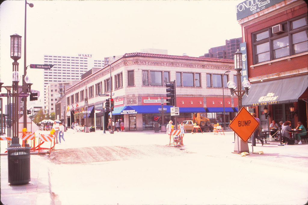 Nicollet Mall at 11th Street, Minneapolis, August 1992