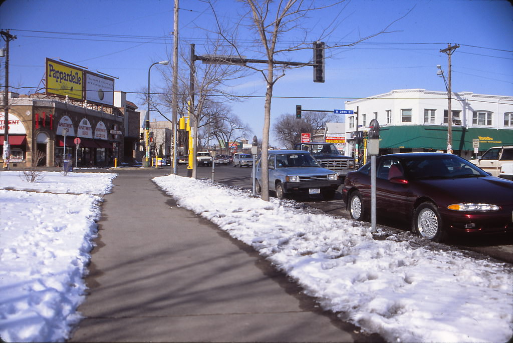 Hennepin Avenue near 28th Street, Minneapolis, Feb 1993