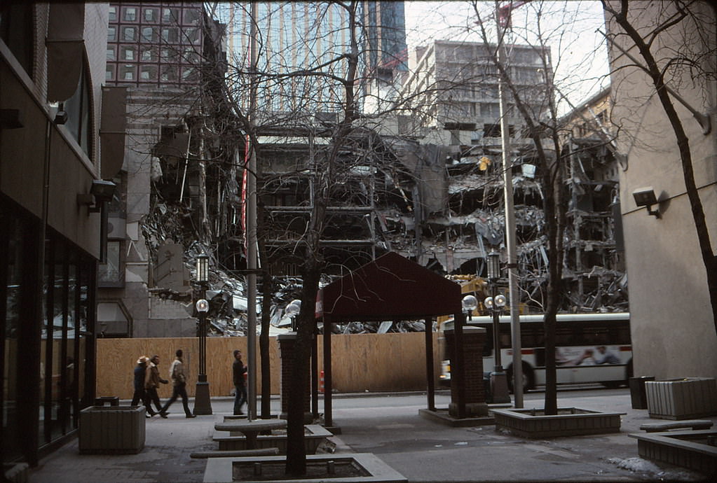 Demolition of The Conservatory, Minneapolis, 1990s.